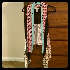 Diane Von Furstenberg silk vest/ cover up